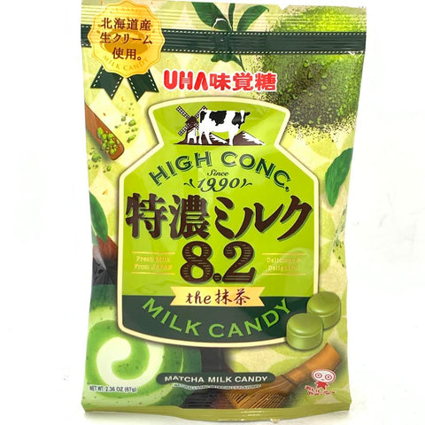 Uha High Conc Rich Milk Candy - Matcha Flavor 2.36oz/(67g)悠哈特浓抹茶糖