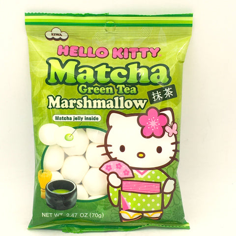 Hello Kitty Marshmallow -Green Tea - Matcha Jelly inside 2.47oz/70g
