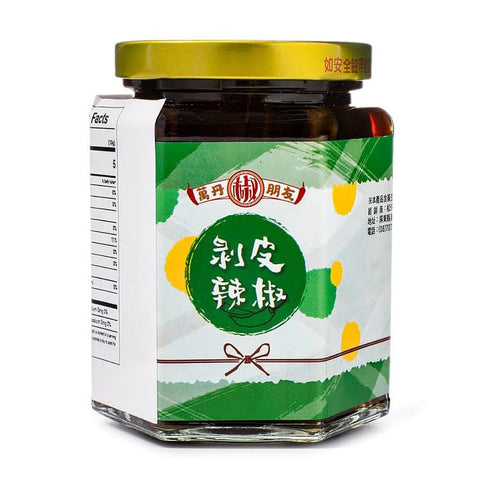 Taiwanese Wandan Chili Friend Pickled Chili Pepper 9.17oz/(260g)剥皮辣椒