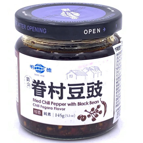 Ming Ten Fried Chili Pepper With Black Bean Chili Fagara Flavor145g眷村豆鼓