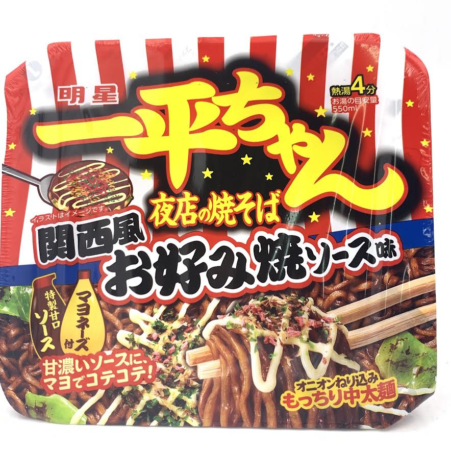 Myojo Ippei-Chan Night Shop Yakisoba Kansai-style Okonomiyaki Sauce Flavor 122g