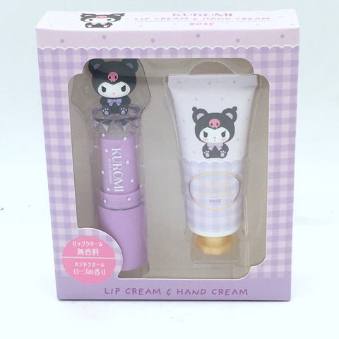 Sanrio Original Kuromi Lip Cream & Hand Cream (Rose Scent) Duo