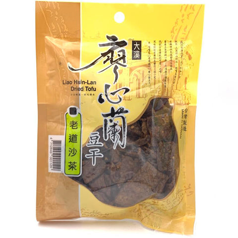 Liao Hsin-Lan Dried Tofu - Barbecue Sauce Flavor 110g廖心蘭大溪豆乾老道沙茶口味