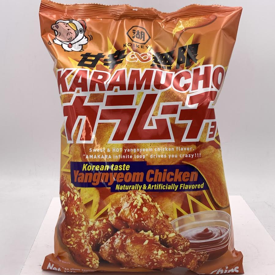 Koikeya Karamucho Potato Chips - Korean Taste Yangnyeom Chicken Flavored 6.1oz/(175g)