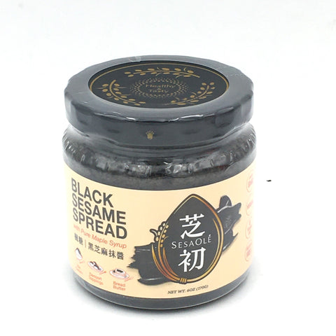 SesaOle Maple Syrup Black Sesame Spread Sauce 170g芝初楓糖黑芝麻抹醬