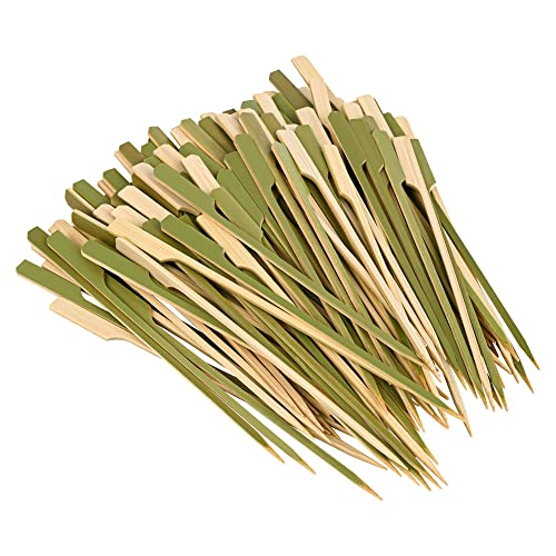 6 inch(250 Pack) Bamboo Wooden Paddle Picks Skewers for Cocktail，Appetizers，Fruit Kabobs，Sandwich，Barbeque Snacks…