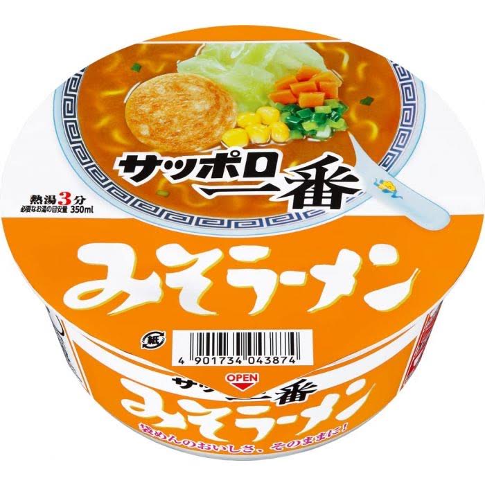 Sanyofoods Sapporo Ichiban Miso Ramen Bowl 77g濃鬱味曾拉麺方便碗麺配七味香料